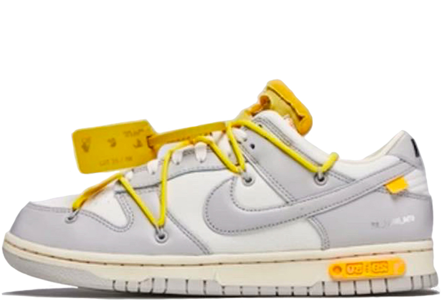 Nike x Off-White Dunk Low 'Lot 29' (2021) Sail/Neutral Grey-Opti Yellow sneaker – authenticated on KLEKT
