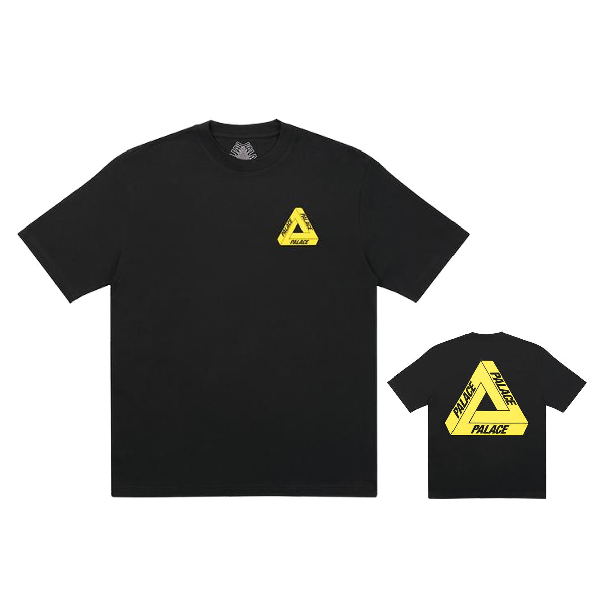 Palace Tri-To-Help T-Shirt Black/Yellow (FW20) sneaker – authenticated on KLEKT
