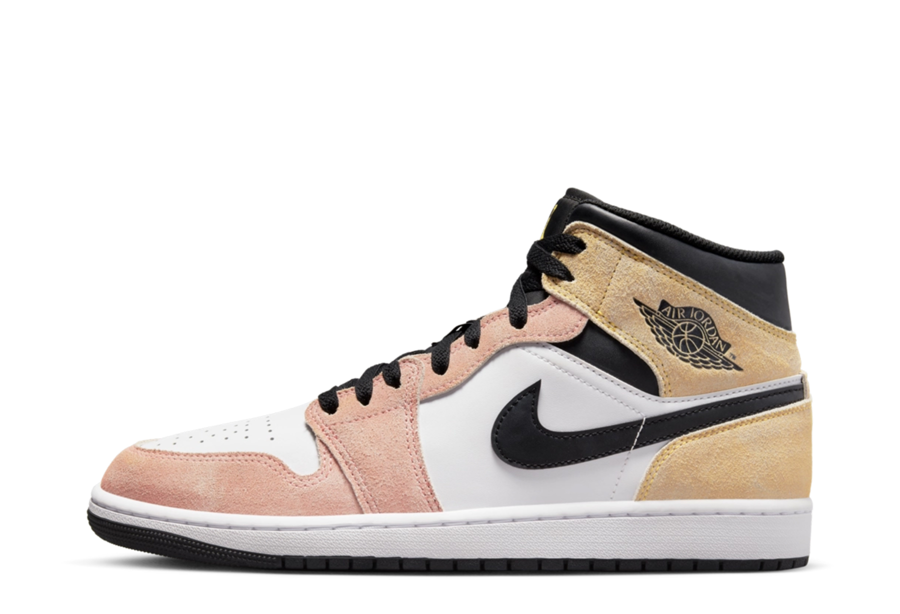 Air Jordan 1 Mid 'Flight Club' (2023) White/Faded Orange/Faded Pink/Black sneaker – authenticated on KLEKT