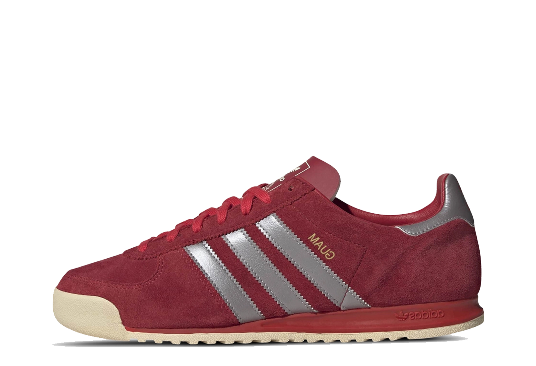 Adidas Guam 'Active Maroon' (2024) Active Maroon/Tech Silver/Better Scarlet sneaker – authenticated on KLEKT