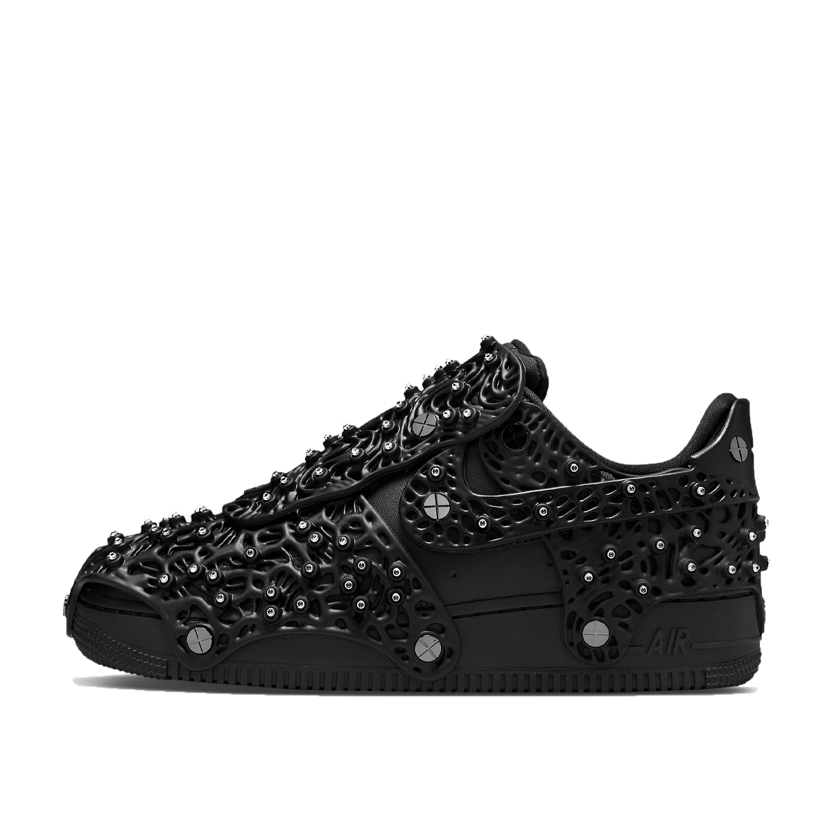 Nike x Swarovski Air Force 1 Low LXX WMNS Triple Black (2021) BLACK/BLACK/METALLIC SILVER sneaker – authenticated on KLEKT