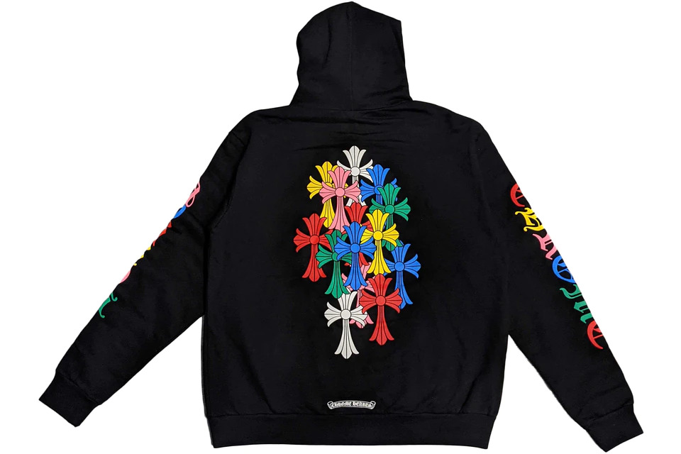 Chrome Hearts Multi Color Cross Cemetery Zip Up Hoodie BLACK sneaker – authenticated on KLEKT