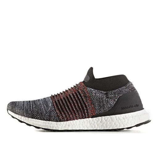 Adidas Ultra Boost Laceless Black White Red
