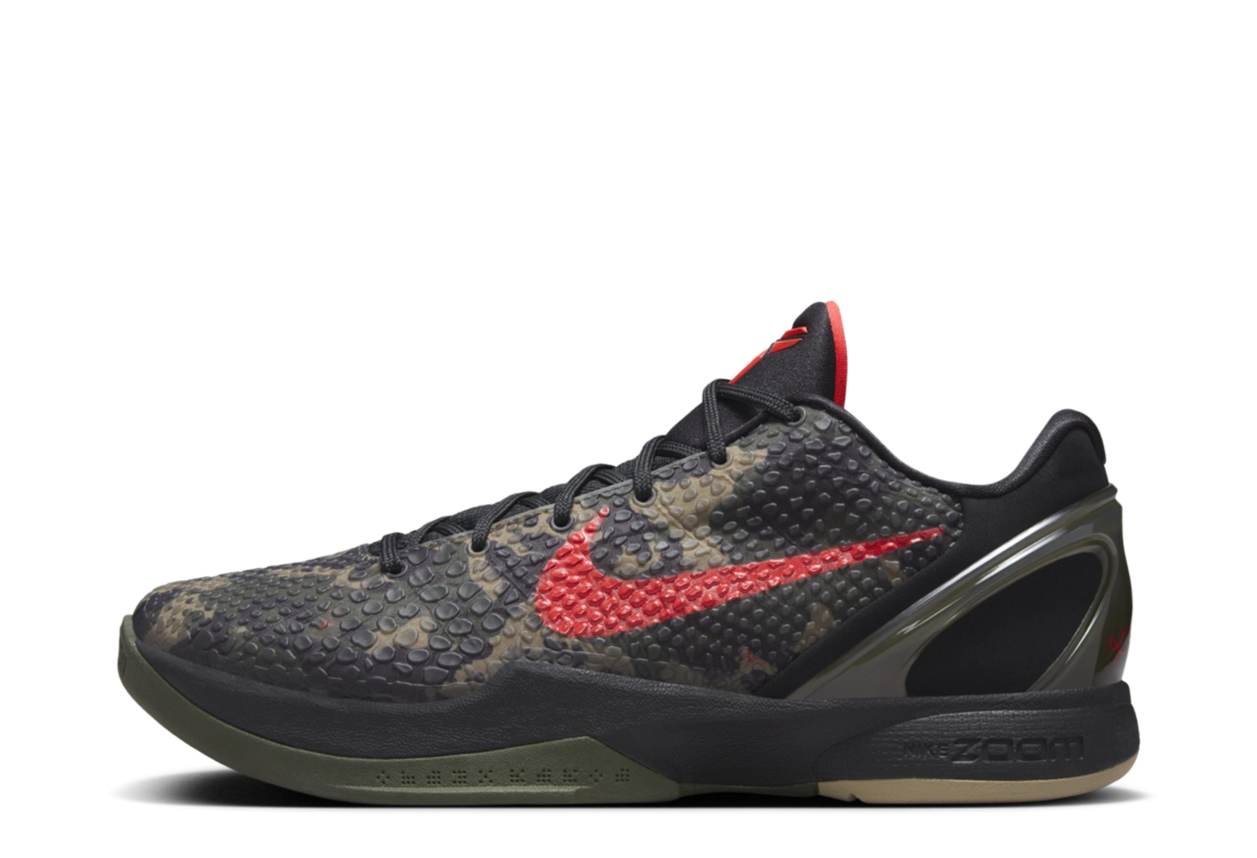 Nike Kobe 6 Protro 'Italian Camo' Black/Crimson Bog-Khaki sneaker – authenticated on KLEKT