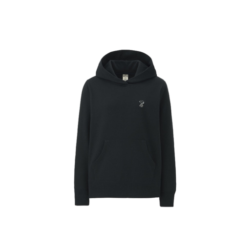 Kaws x Uniqlo x Peanuts Small Snoopy Hoodie (US Womens Sizing) Black (FW17)