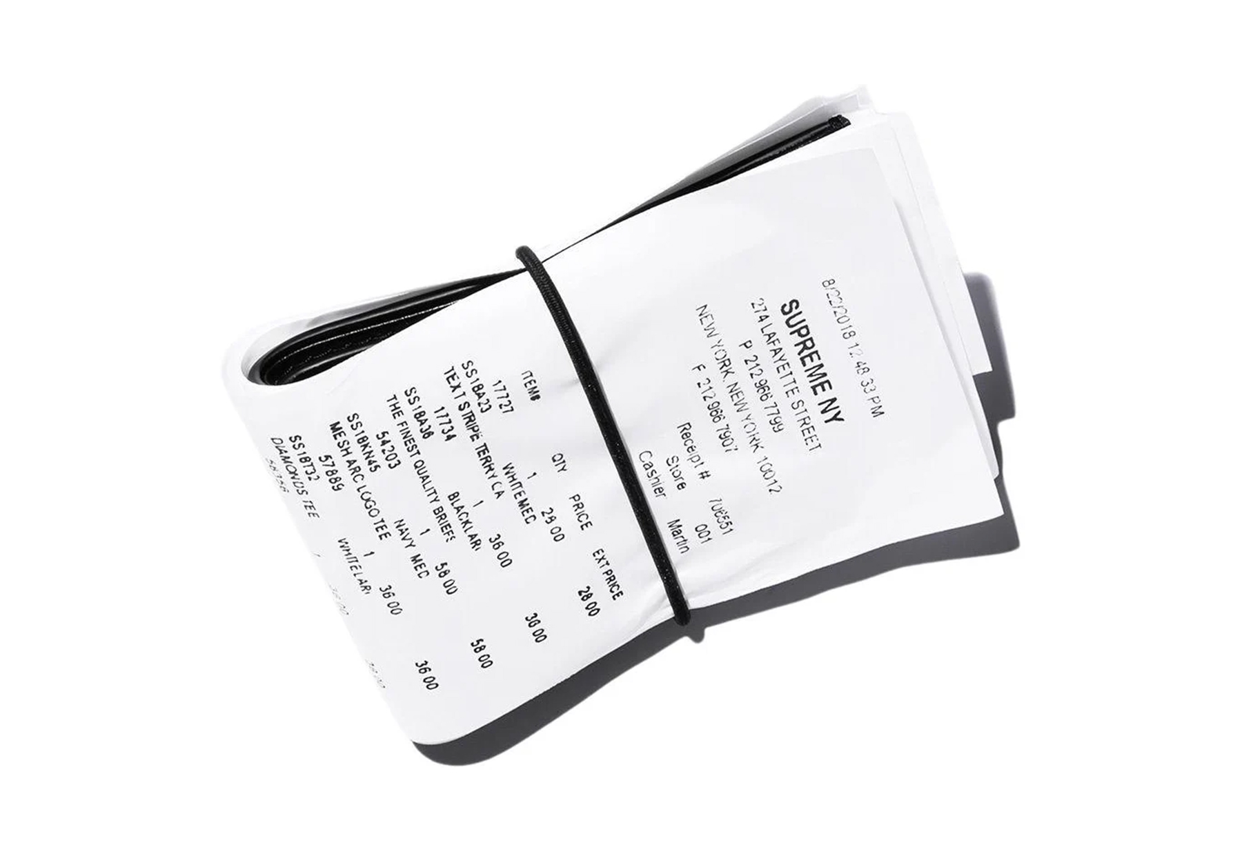 Supreme x MM6 Maison Margiela Receipt (SS24) BLACK sneaker – authenticated on KLEKT