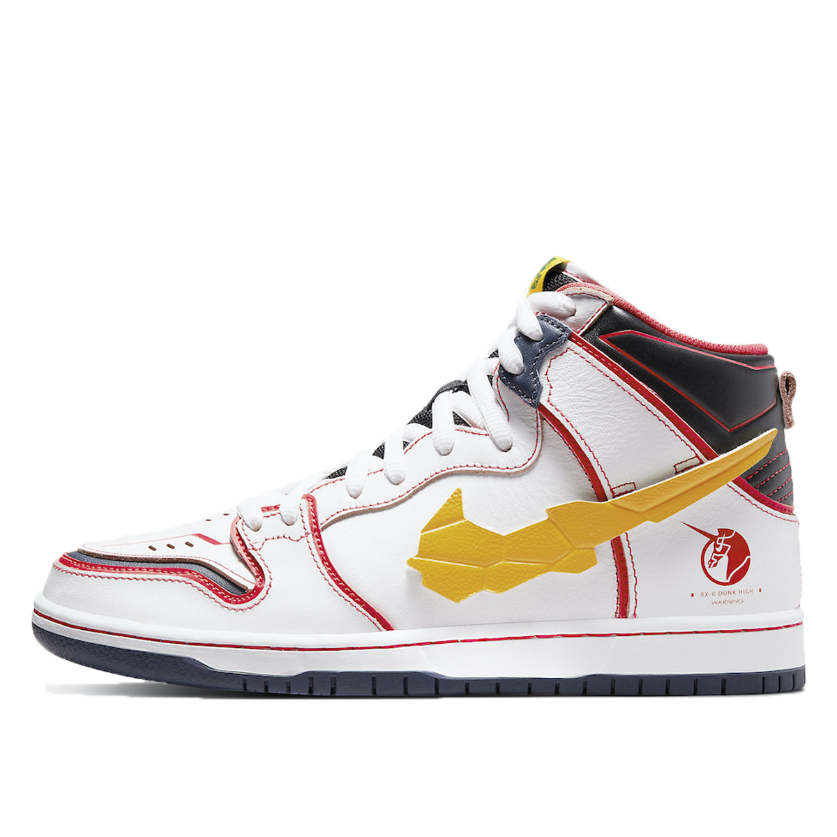 Nike x Gundam Dunk SB High RX-0 Unicorn (2021) WHITE/AMARILLO sneaker – authenticated on KLEKT