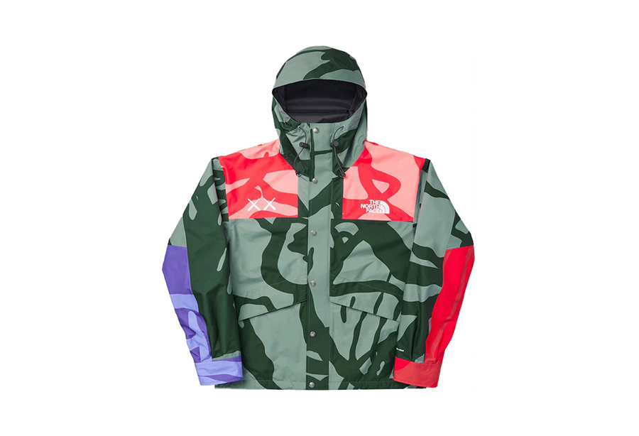The North Face x KAWS Mountain Parka Jacket Green/Red (FW21) GREEN/RED sneaker – authenticated on KLEKT