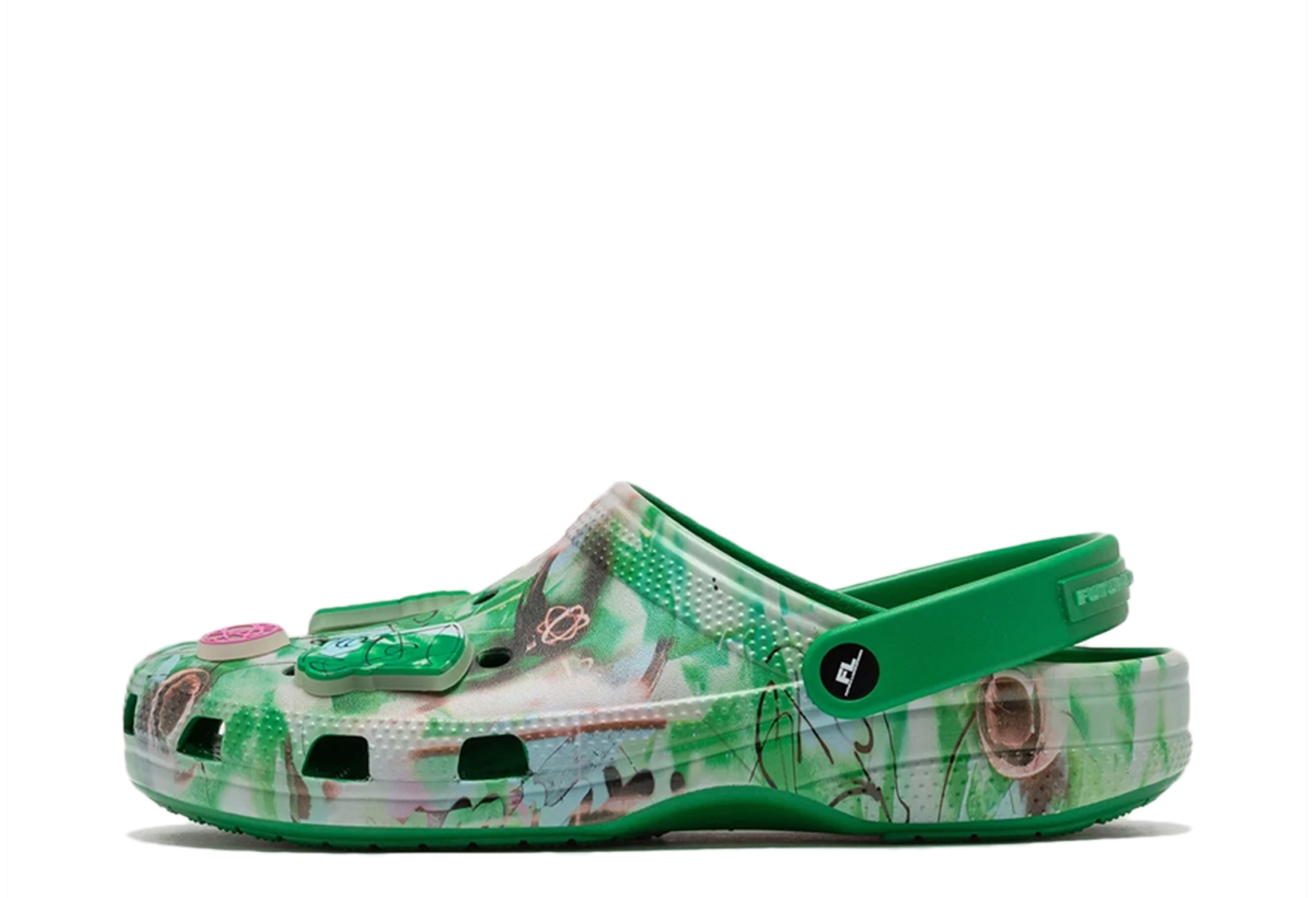 Crocs x Futura Laboratories Classic Clog 'Green Ivy' (2024) Green Ivy/White sneaker – authenticated on KLEKT
