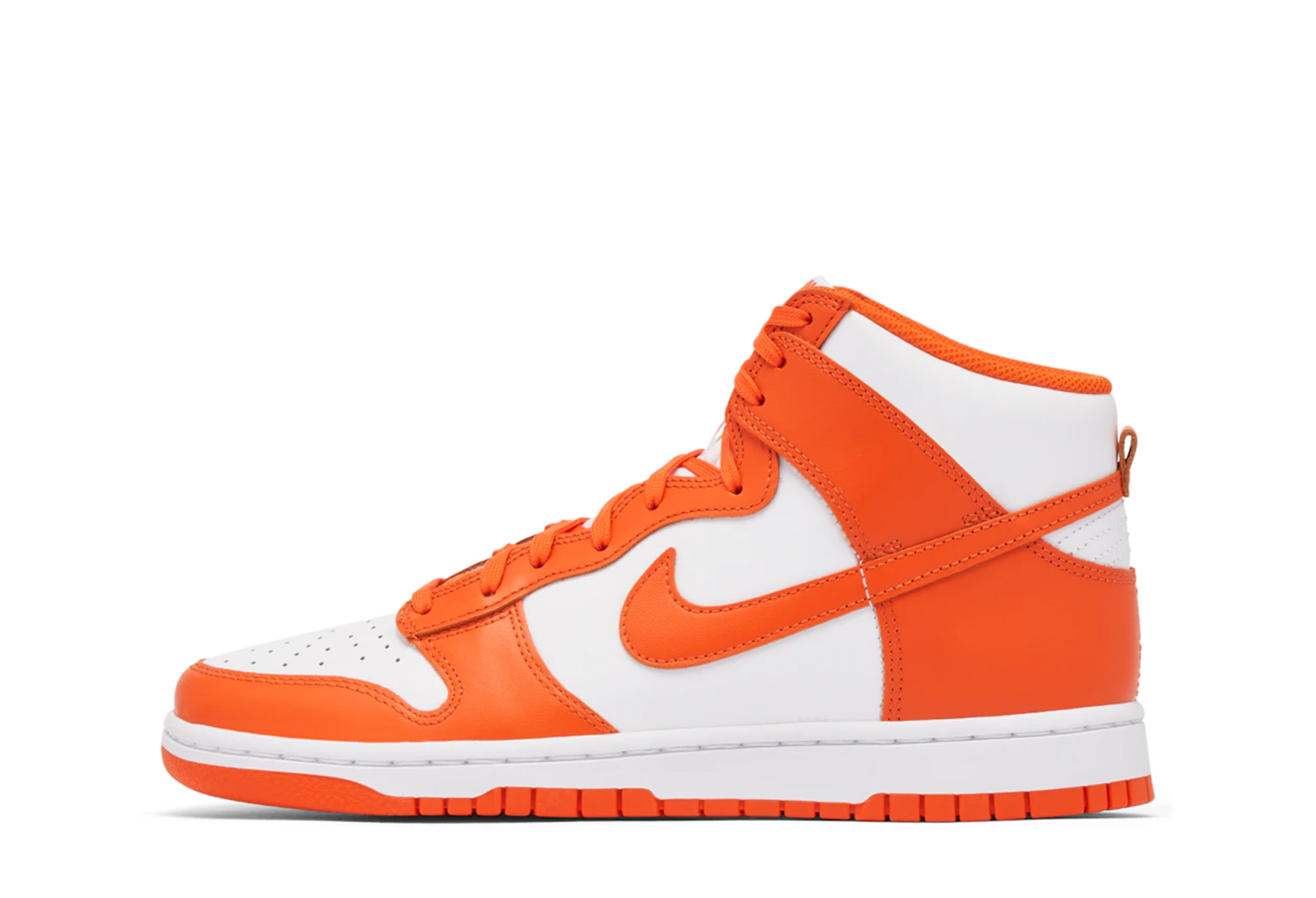 Nike Dunk High 'Syracuse' (2021) WHITE/ORANGE BLAZE sneaker – authenticated on KLEKT