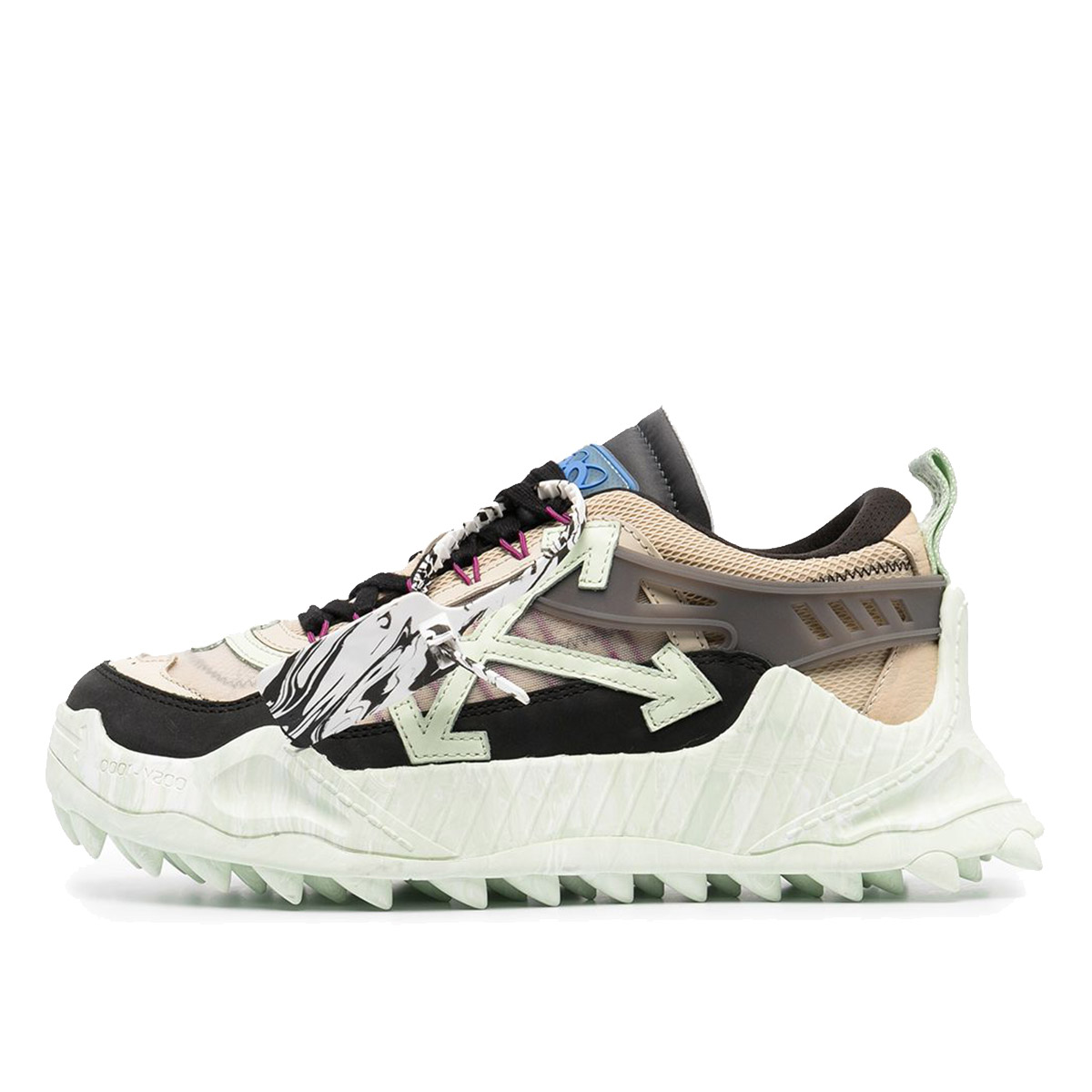Off White Odsy-1000 Low Top Sneaker Beige Black Mint (2021) BEIGE/BLACK/GREEN sneaker – authenticated on KLEKT
