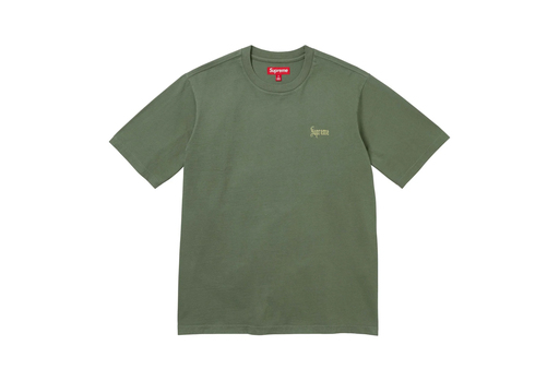 Supreme Old English Tee 'Olive' (FW24) – authenticated on KLEKT