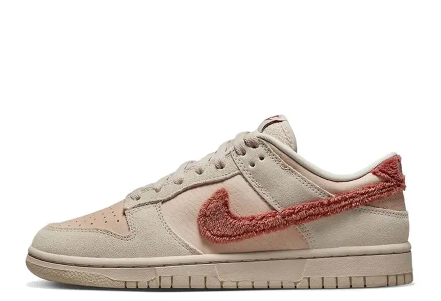 Nike Dunk Low WMNS Terry Swoosh Orange (2022) Shimmer/Mars Stone-Sanddrift sneaker – authenticated on KLEKT