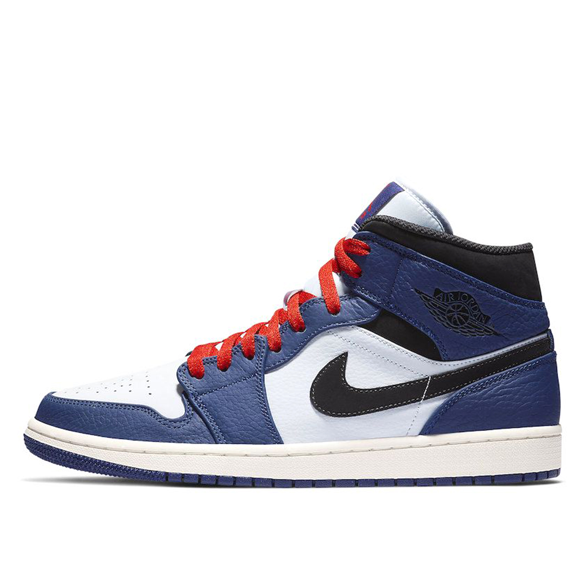 Air Jordan 1 Mid Deep Royal Blue Black (2019) sneaker – authenticated on KLEKT