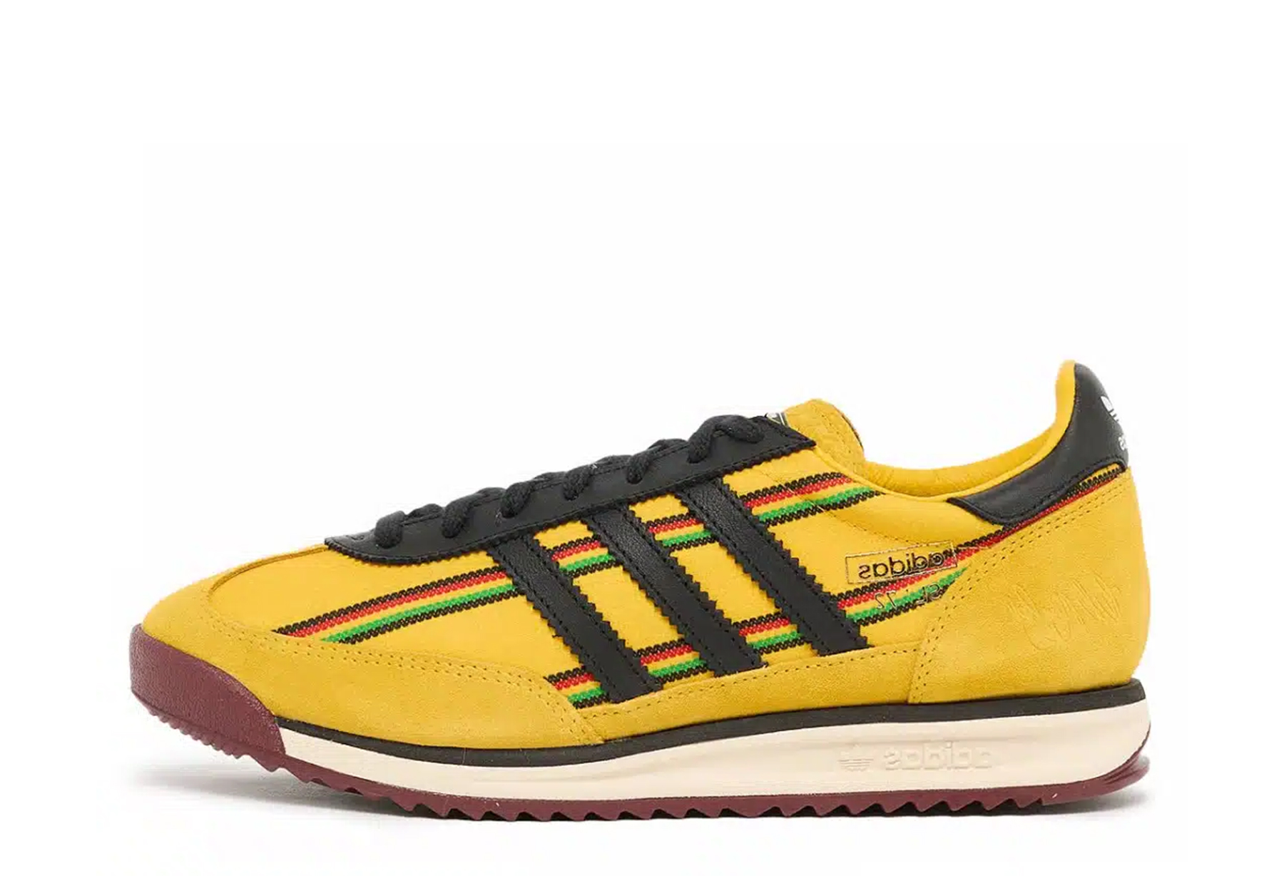 Adidas x Bob Marley SL 72 'Yellow' (2026) GOLD/BLACK/MULTI sneaker – authenticated on KLEKT