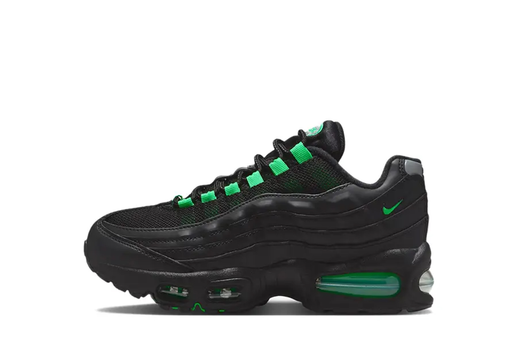 Nike Air Max 95 OG GS 'Green Shock' (2025) BLACK sneaker – authenticated on KLEKT