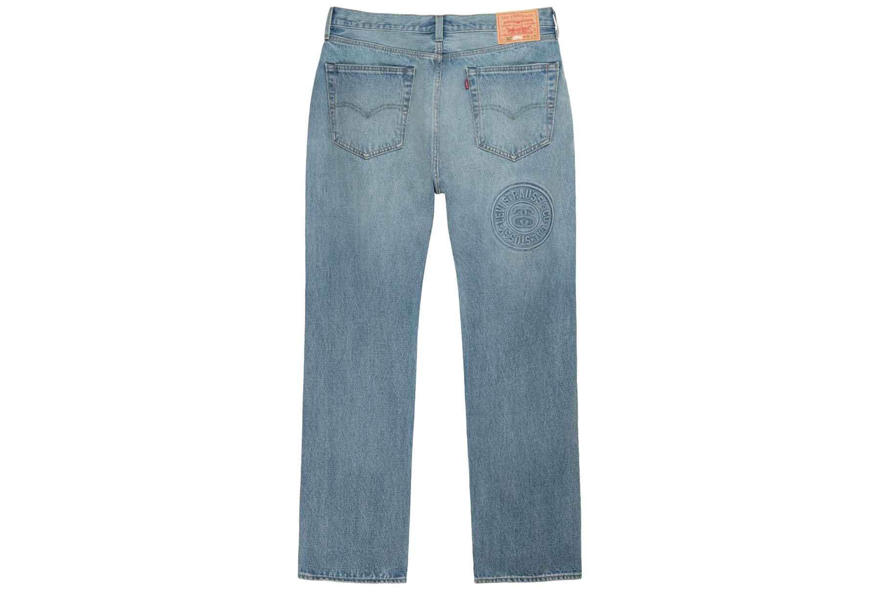 Stussy x Levi's Embossed 501 Jean (SS23) DENIM sneaker – authenticated on KLEKT
