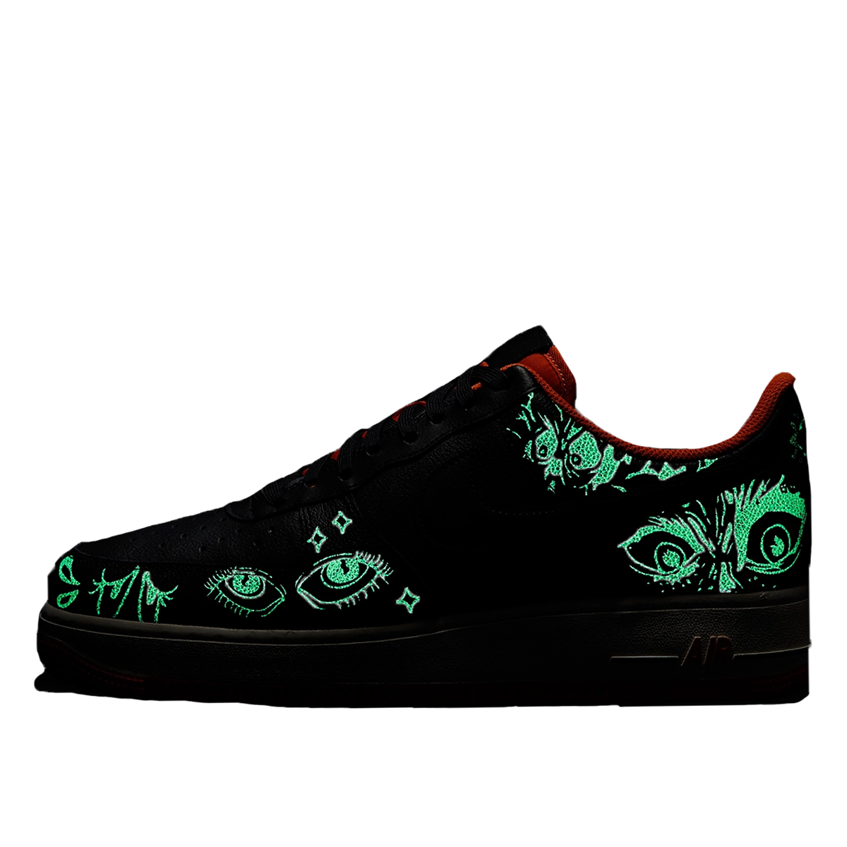 Nike Air Force 1 Low '07 PRM Halloween (2021) BLACK/BLACK-STARFISH-SAIL sneaker – authenticated on KLEKT