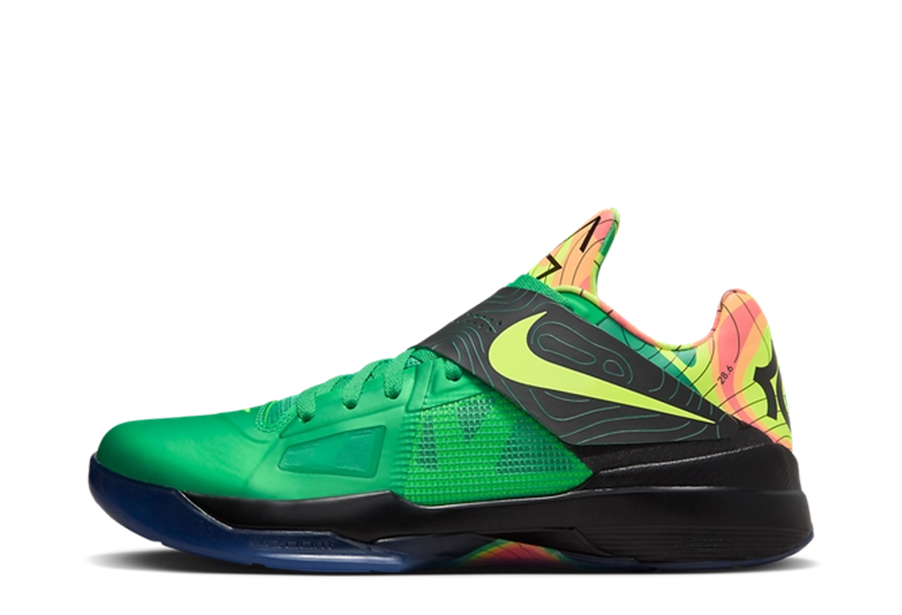 Nike KD 4 'Weatherman' (2024) Lush Green/Volt-Black-Team Orange sneaker – authenticated on KLEKT
