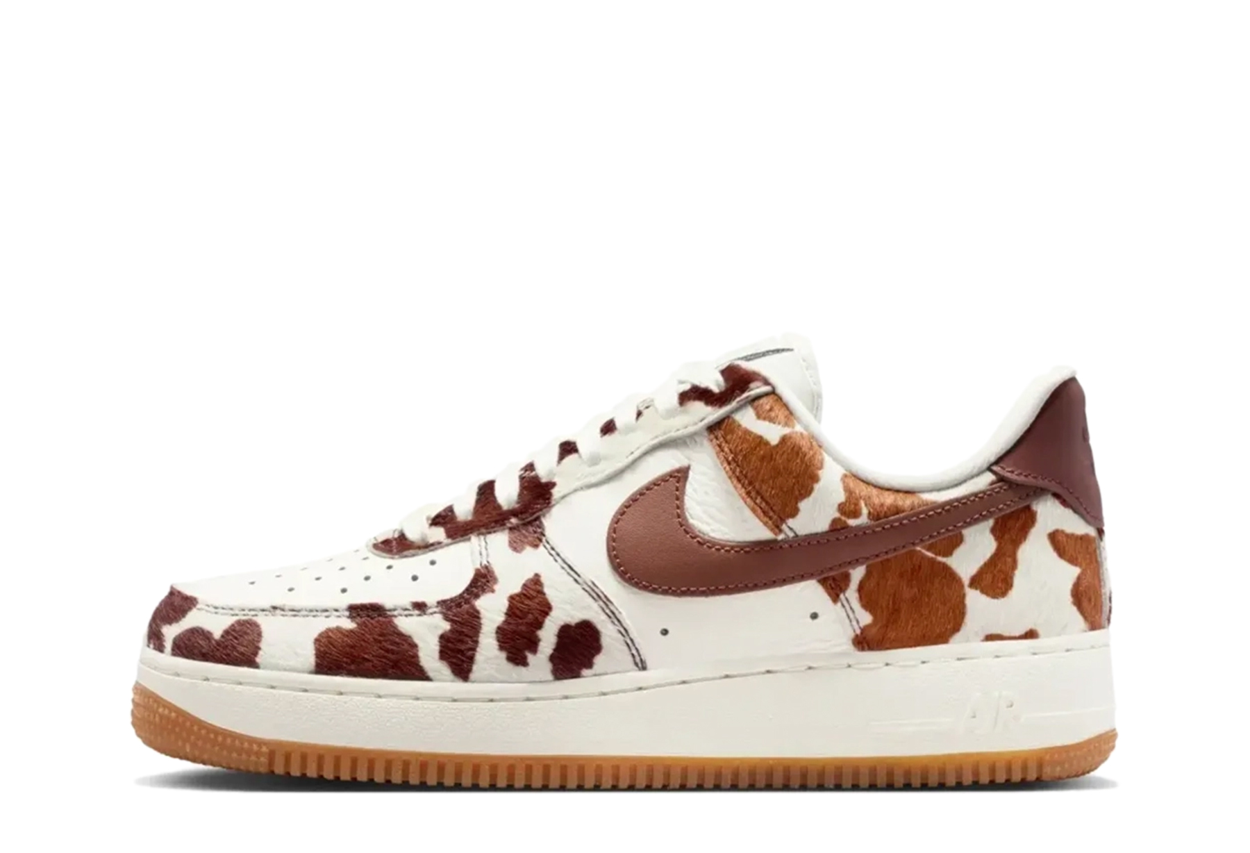 Nike Air Force 1 WMNS 'Field Brown Cow Print' (2026) Field Brown/Gum Medium Brown/Sail sneaker – authenticated on KLEKT