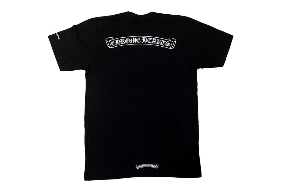 Chrome Hearts Scroll Logo T-Shirt Black BLACK sneaker – authenticated on KLEKT