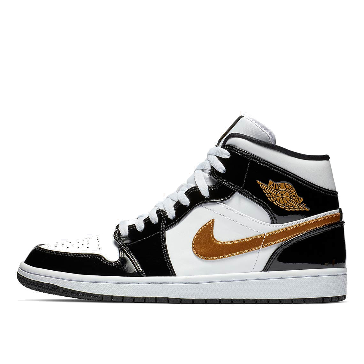 Air Jordan 1 Mid SE 'Black Gold' (2019) sneaker – authenticated on KLEKT