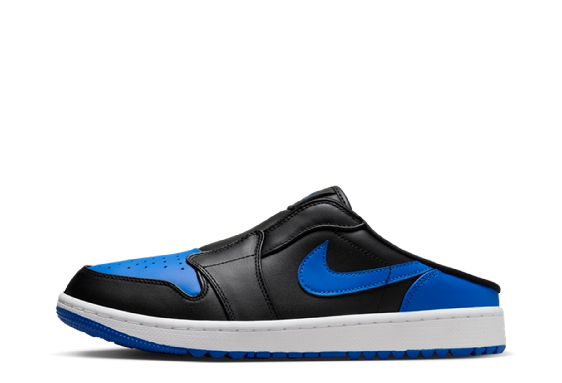Air Jordan 1 Mule Golf 'Royal' (2024) Black/White/Royal sneaker – authenticated on KLEKT