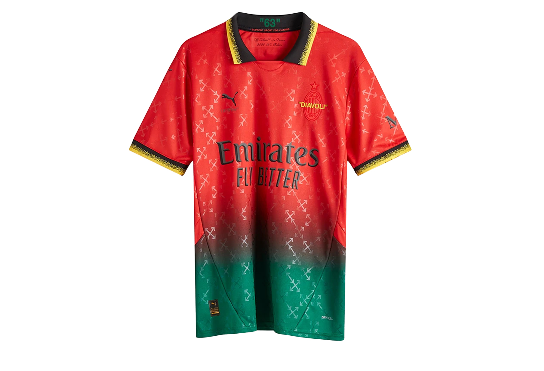 Puma x AC Milan x Off-White Goalkeeper Jersey 'Red/Black' (SS25) RED/BLACK sneaker – authenticated on KLEKT
