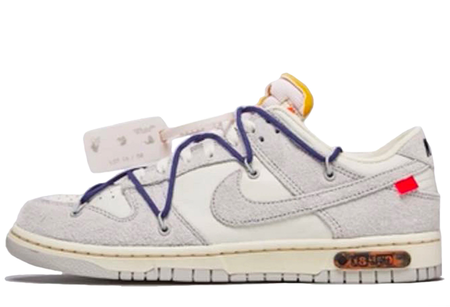 Nike x Off-White Dunk Low 'Lot 18' (2021) Sail/Neutral Grey sneaker – authenticated on KLEKT