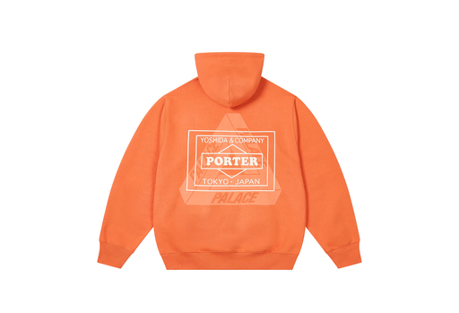 Palace Porter Logo Hood 'Orange' (FW24) – authenticated on KLEKT