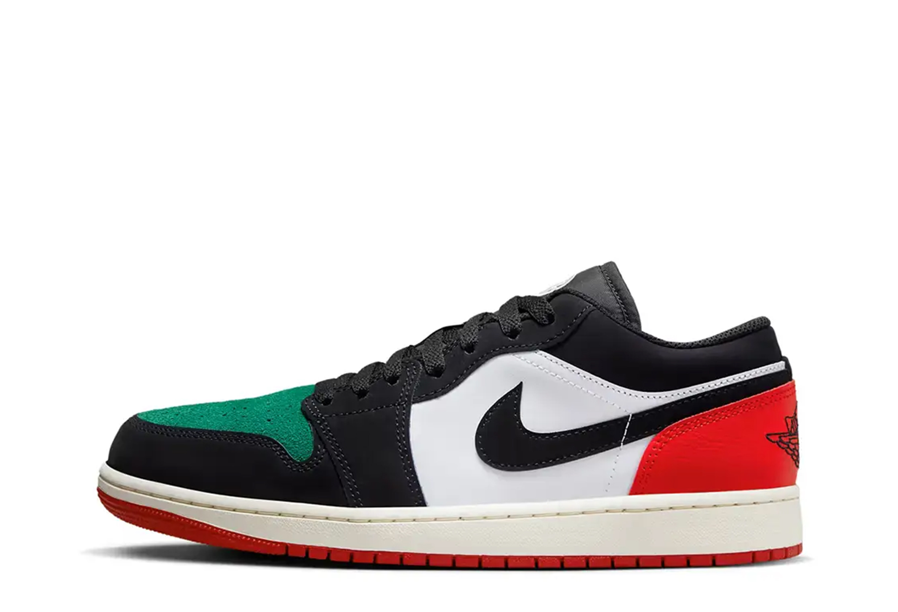 Air Jordan 1 Low Quai 54 (2023) GREEN/BLACK/RED sneaker – authenticated on KLEKT