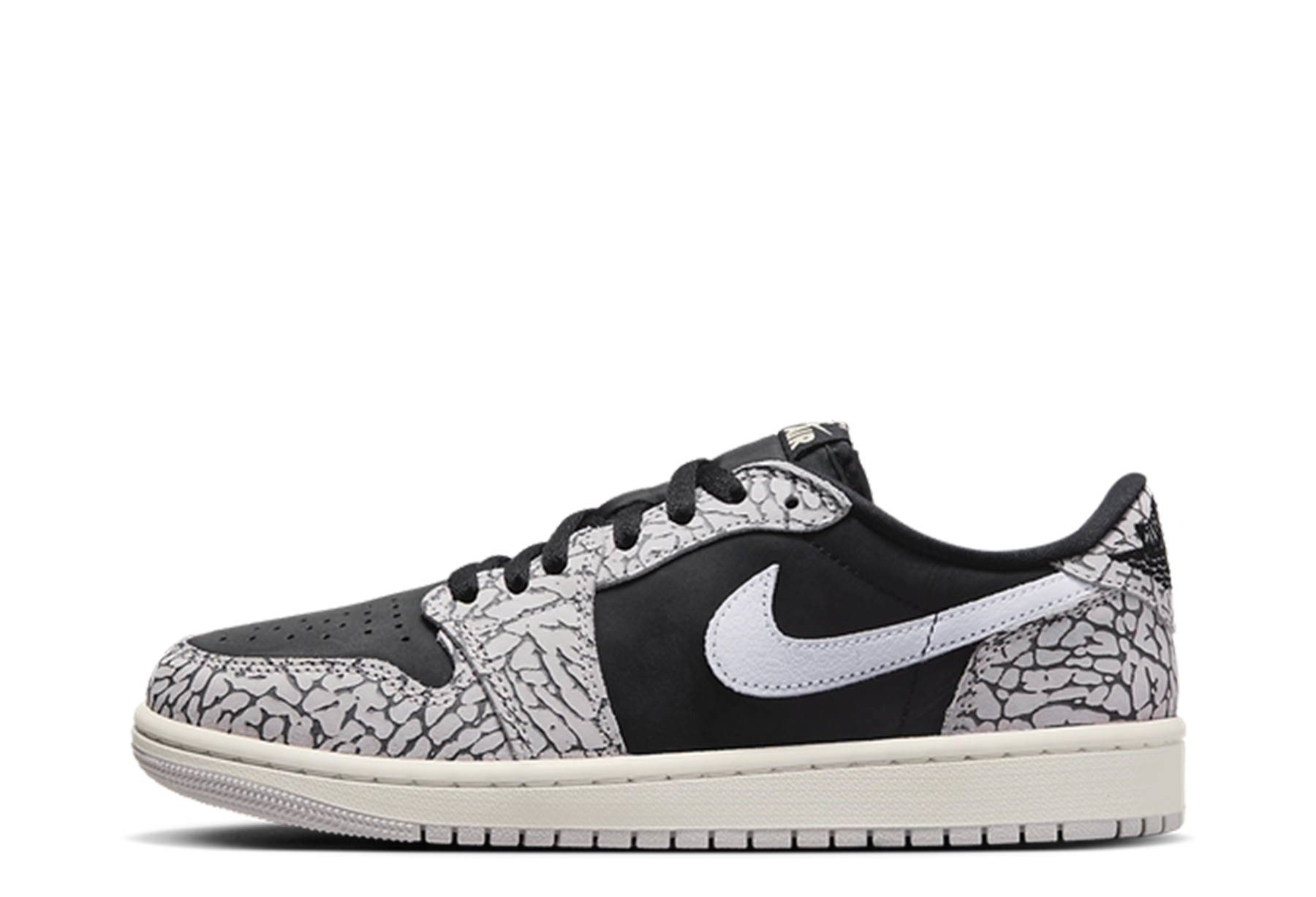 Air Jordan 1 Low OG WMNS 'Black Cement' (2023) WHITE/BLACK sneaker – authenticated on KLEKT