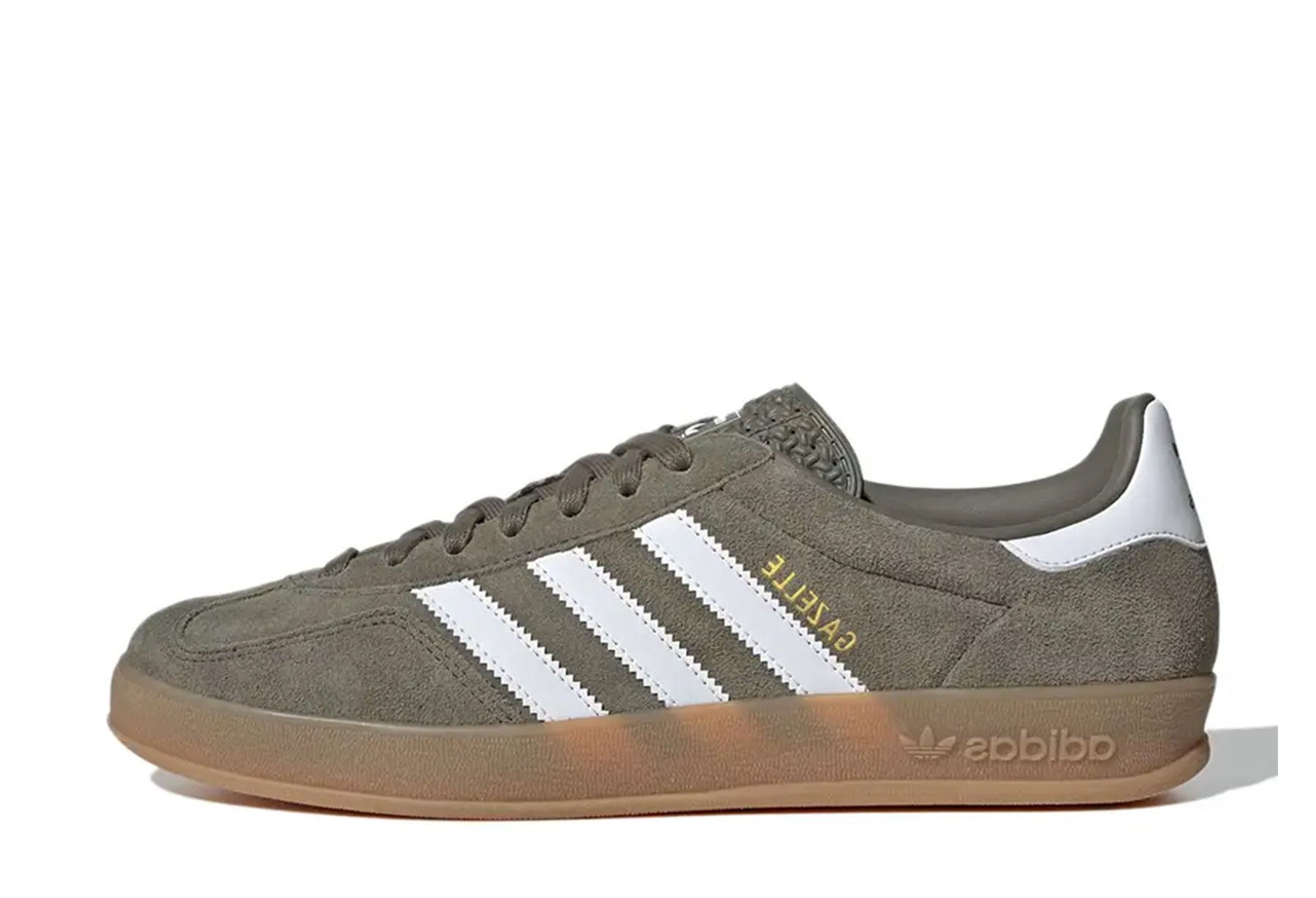 Adidas Gazelle Indoor 'Olive Strata Gum' (2025) OLIVE/GUM sneaker – authenticated on KLEKT