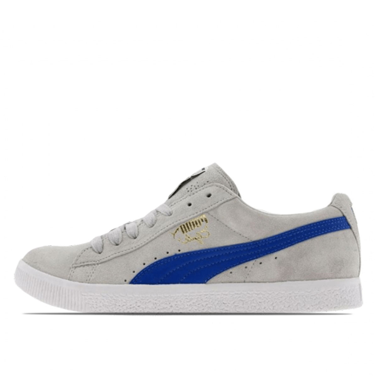 Puma Clyde Script Grey Blue sneaker – authenticated on KLEKT