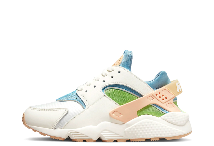 Nike Air Huarache Sun Club White Multi (2022) Sail/Worn Blue/Vivid Green/Arctic Orange sneaker – authenticated on KLEKT