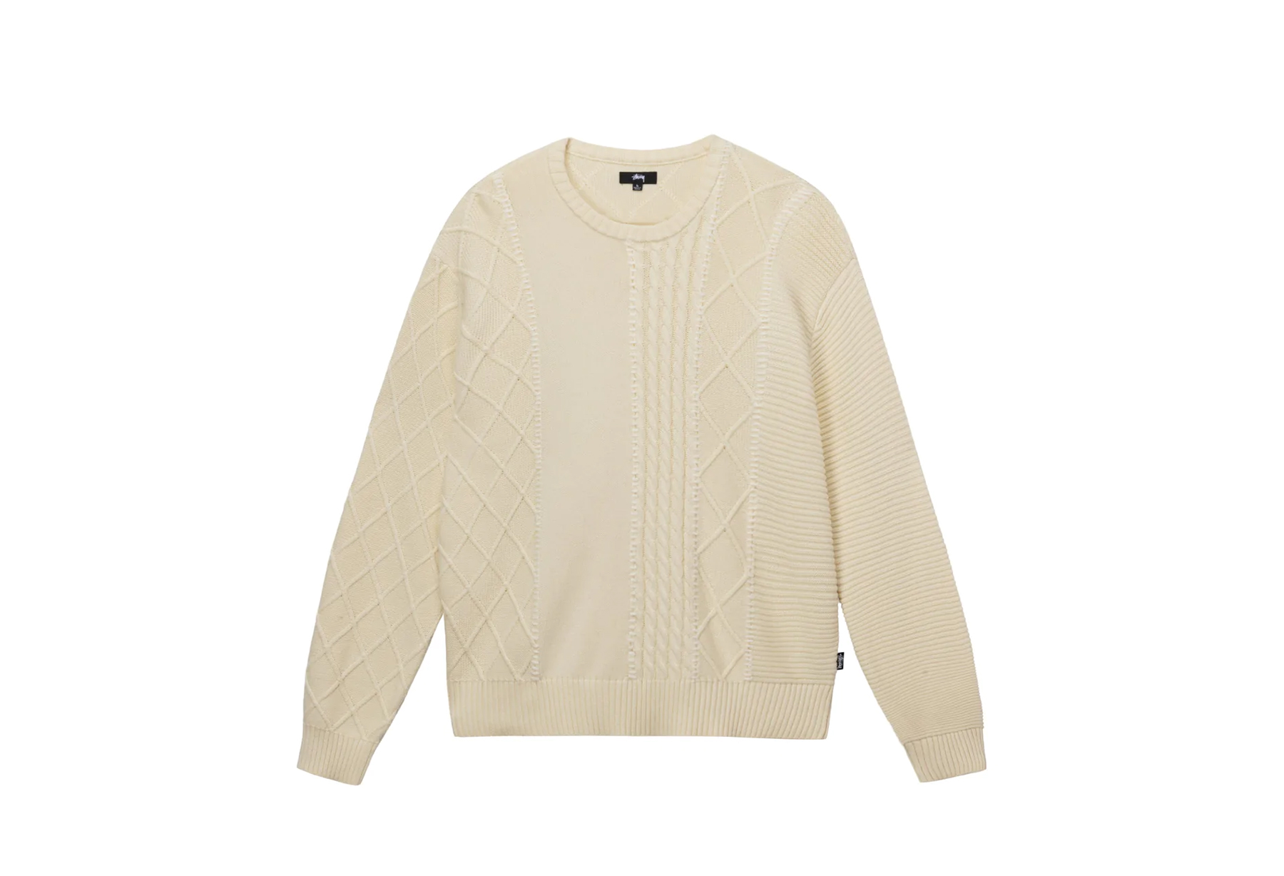 Stussy Patchwork Sweater Natural (FW22) NATURAL sneaker – authenticated on KLEKT