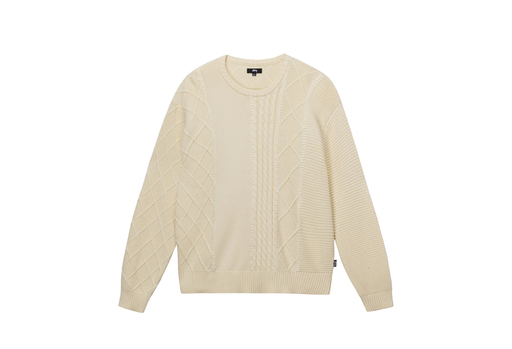 Stussy Patchwork Sweater Natural (FW22)