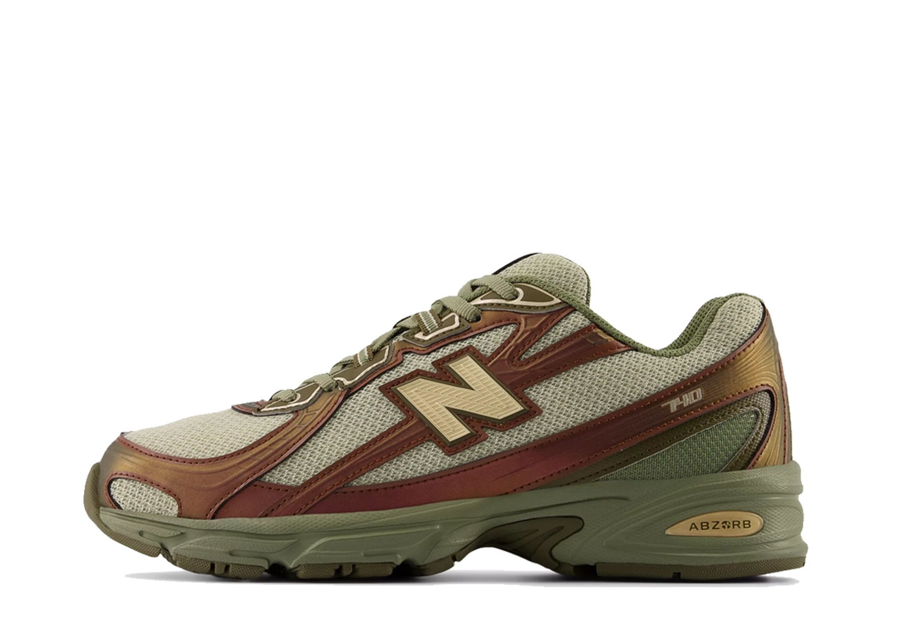 New Balance 740 'Woodland & Dark Olivine' (2025) Woodland/Dark Olivine/Shipyard/Rich Oak sneaker – authenticated on KLEKT