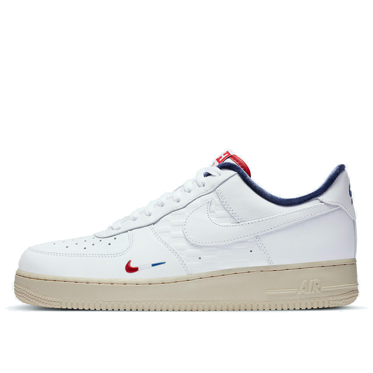 Nike x Kith Air Force 1 'Paris' (2020) White/Red-Navy 2PW:BAP sneaker – authenticated on KLEKT