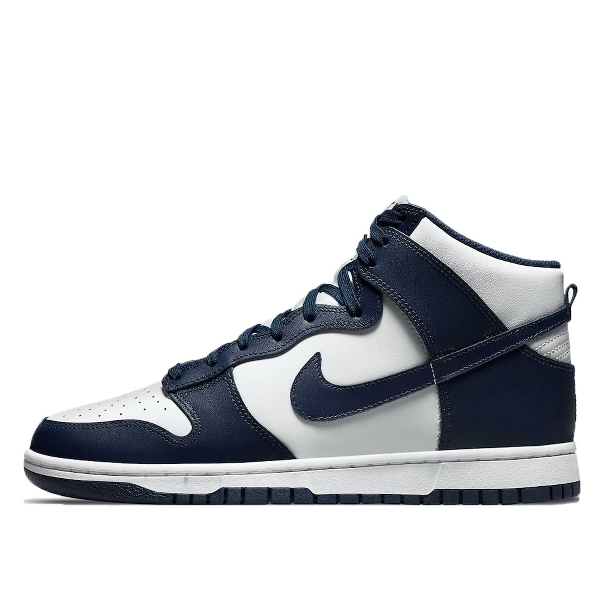 Nike Dunk High 'Midnight Navy' (2021) White/Midnight Navy-White sneaker – authenticated on KLEKT