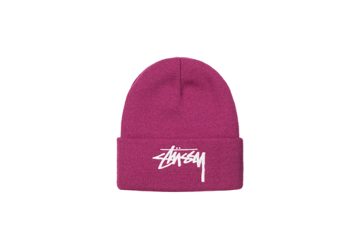 Stussy Big Stock Cuff Beanie Plum (FW22)