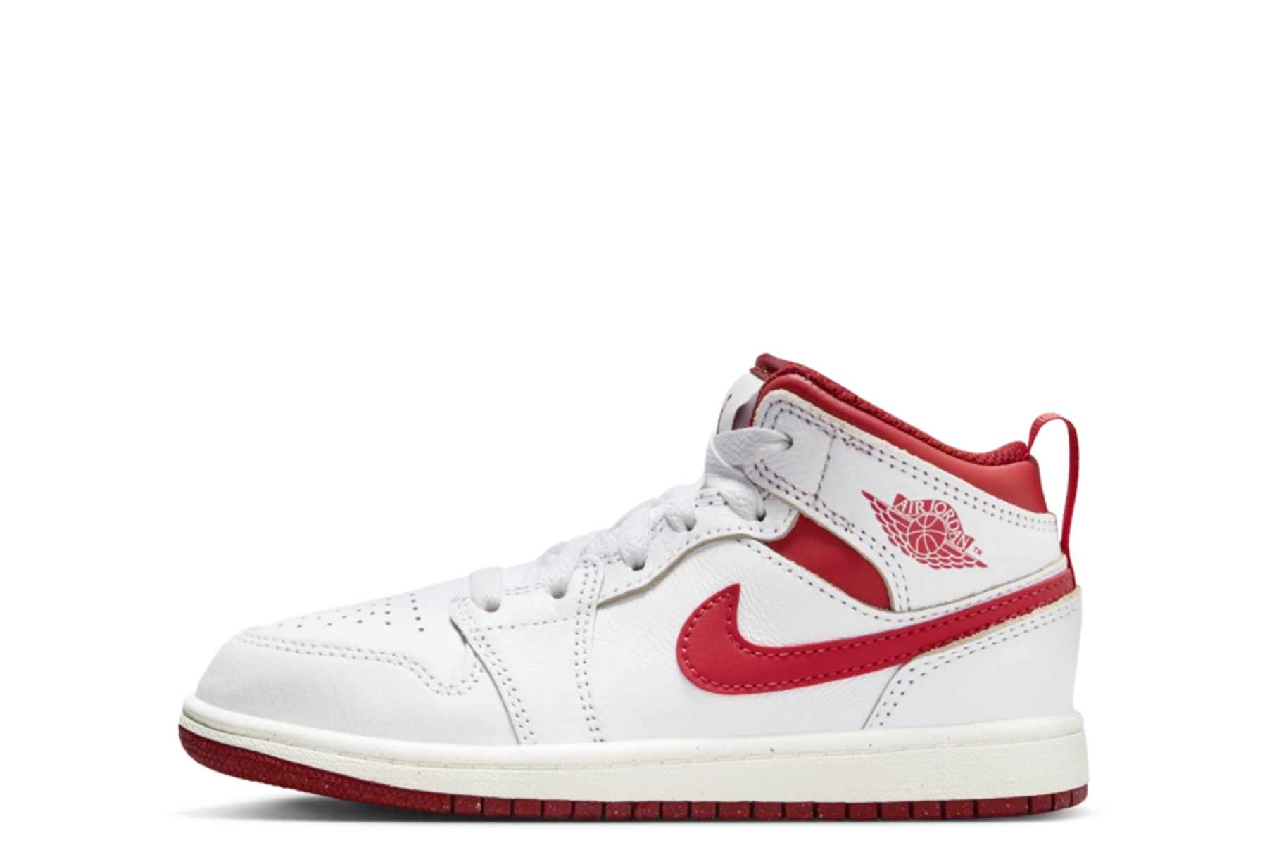 Air Jordan 1 Mid SE PS 'White Dune Red' (2024) White/Dune Red/Lobster/Sail sneaker – authenticated on KLEKT