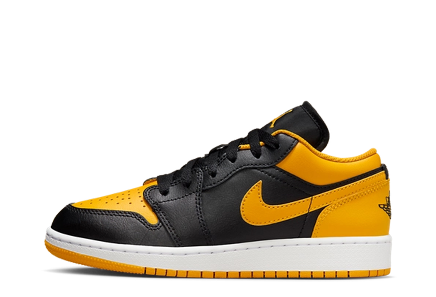 Air Jordan 1 Low GS 'Yellow Ochre' (2024) Black/Yellow Ochre/White sneaker – authenticated on KLEKT