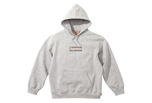 x Burberry® Box Logo Hooded Sweatshirt Grey (SS22) Brand New