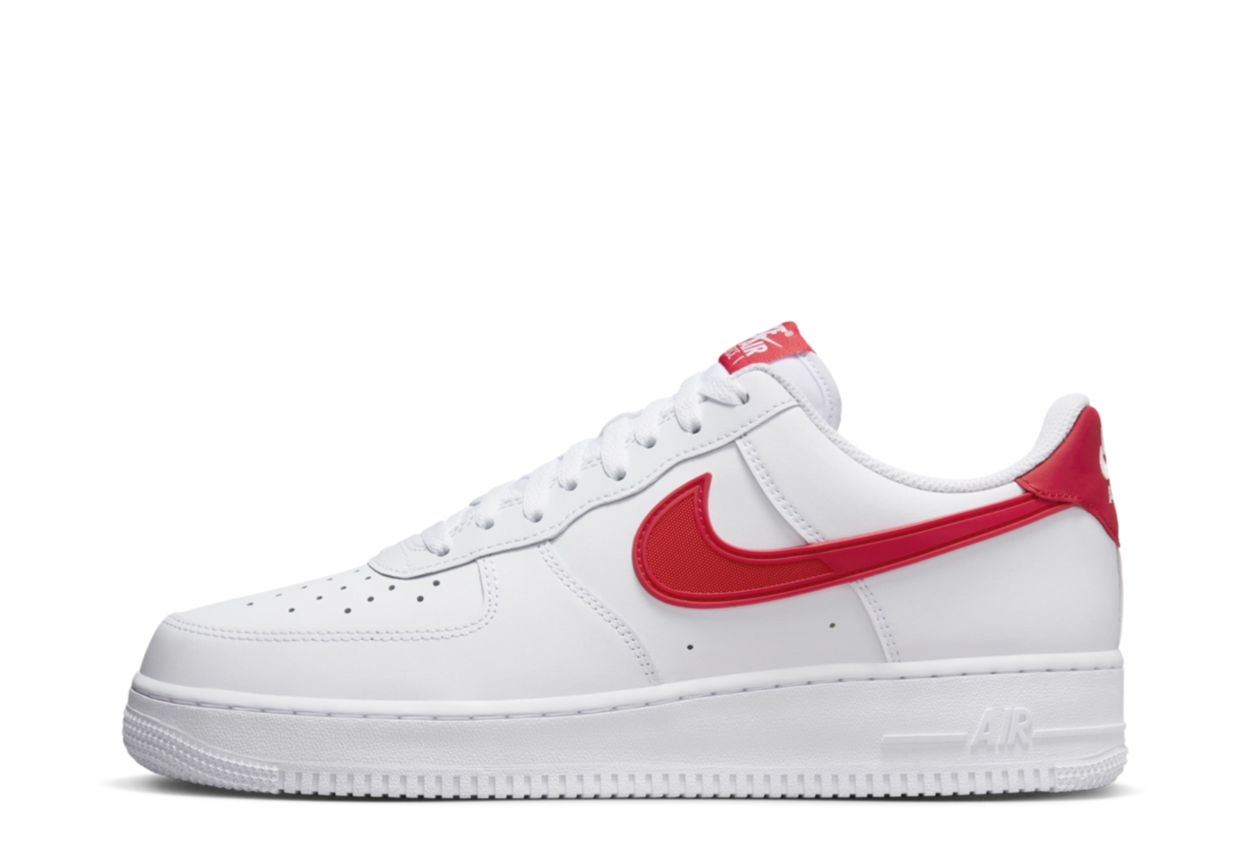 Nike Air Force 1 '07 'Swoosh Armor' (2024) White/Black/Fire Red sneaker – authenticated on KLEKT