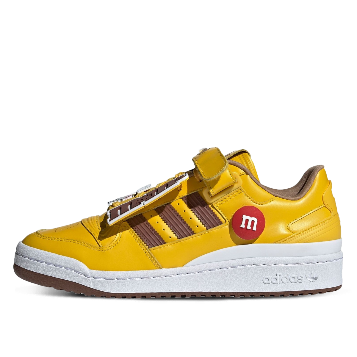 Adidas x M&M's Forum Low (2022) YELLOW/BROWN/FOOTWEAR WHITE sneaker – authenticated on KLEKT