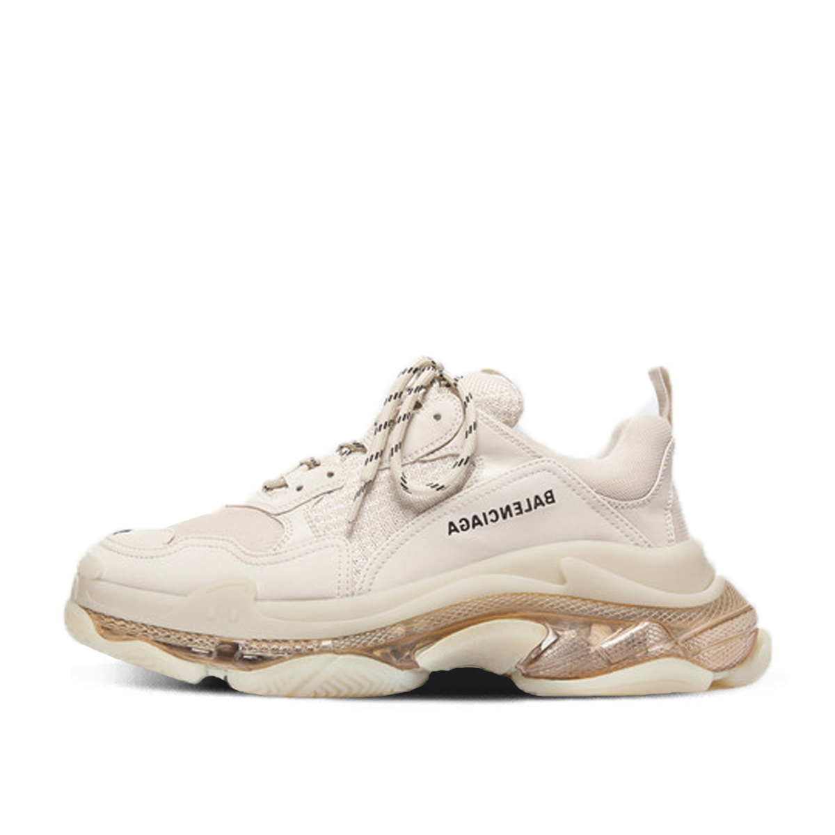 Balenciaga Triple S WMNS 'Crystal Clear Sole' IVORY sneaker – authenticated on KLEKT
