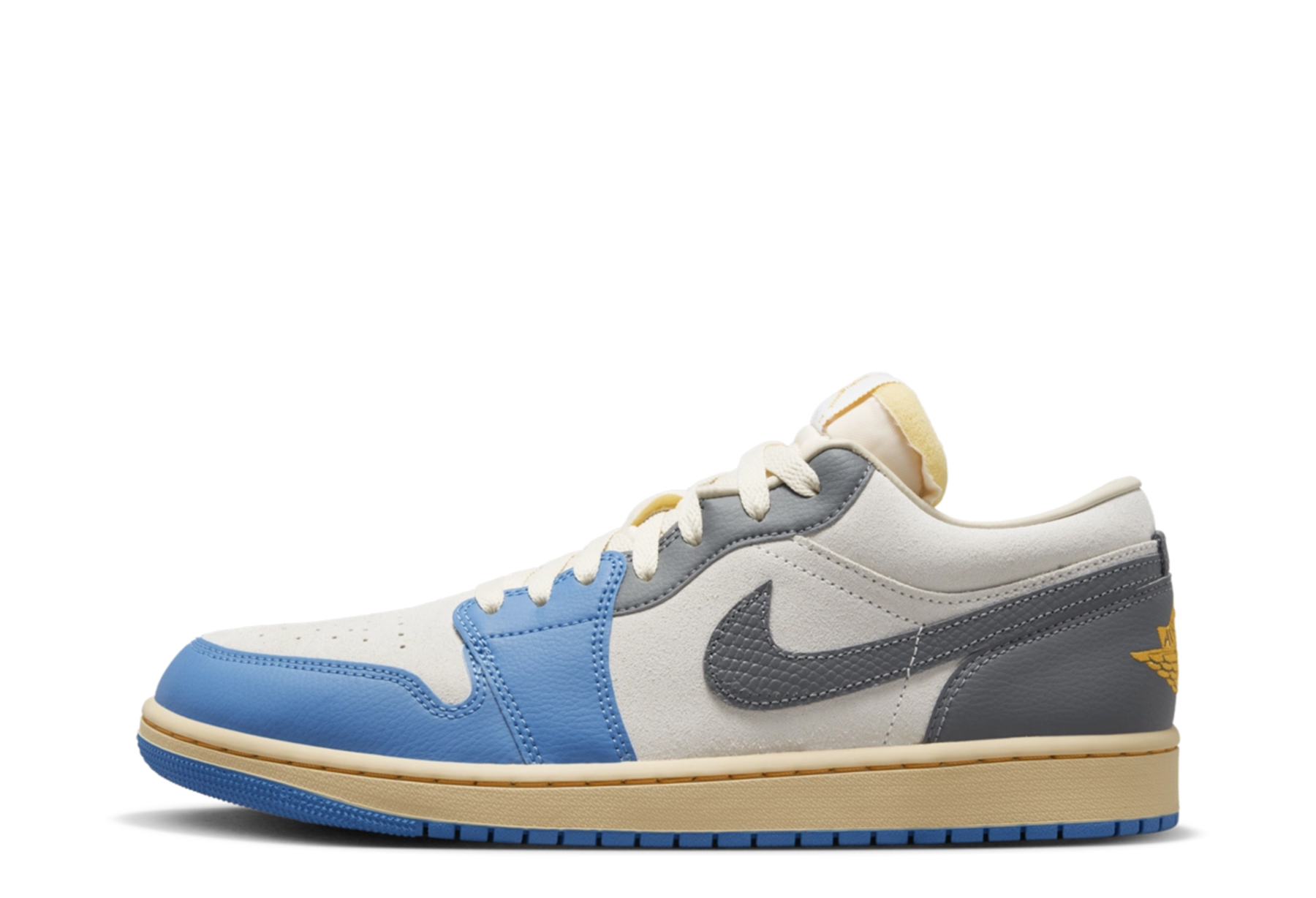 Air Jordan 1 Low 'University Blue' (2023) White/University Blue/Grey/Sail sneaker – authenticated on KLEKT