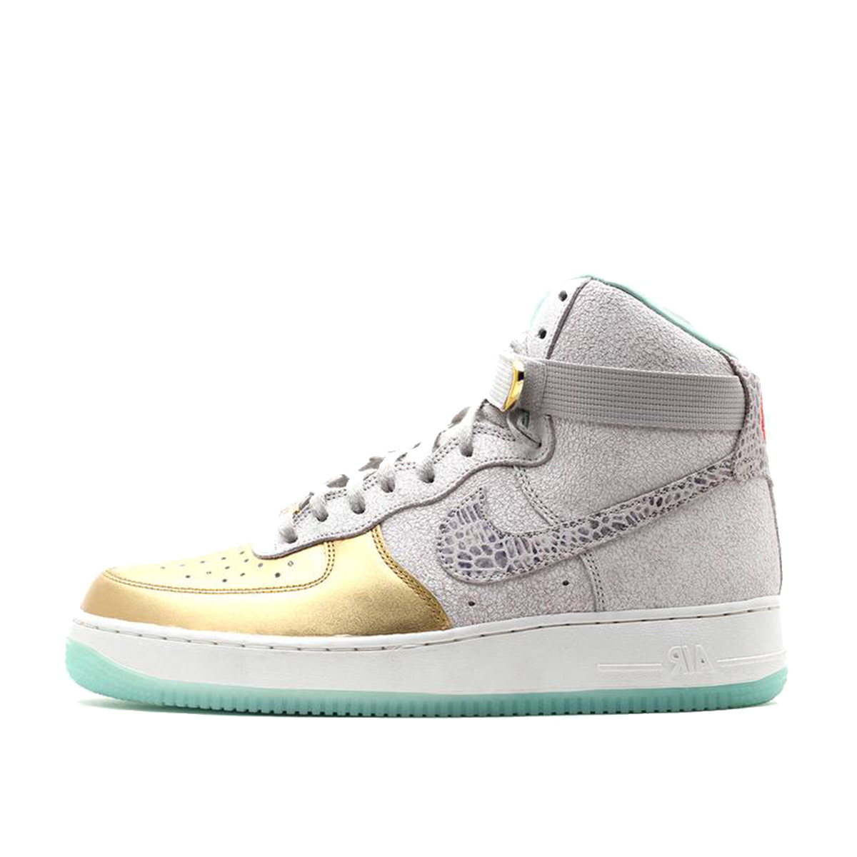 Nike Womens Air Force AF 1 High 'Year of the Horse' (2014) White / Gold sneaker – authenticated on KLEKT