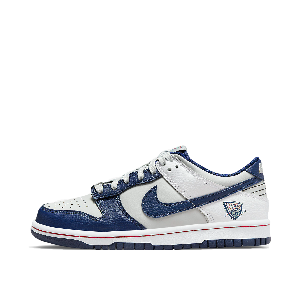 Nike Dunk Low Brooklyn Nets (GS) (2021) WHITE/COLLEGE NAVY/COOL GREY sneaker – authenticated on KLEKT